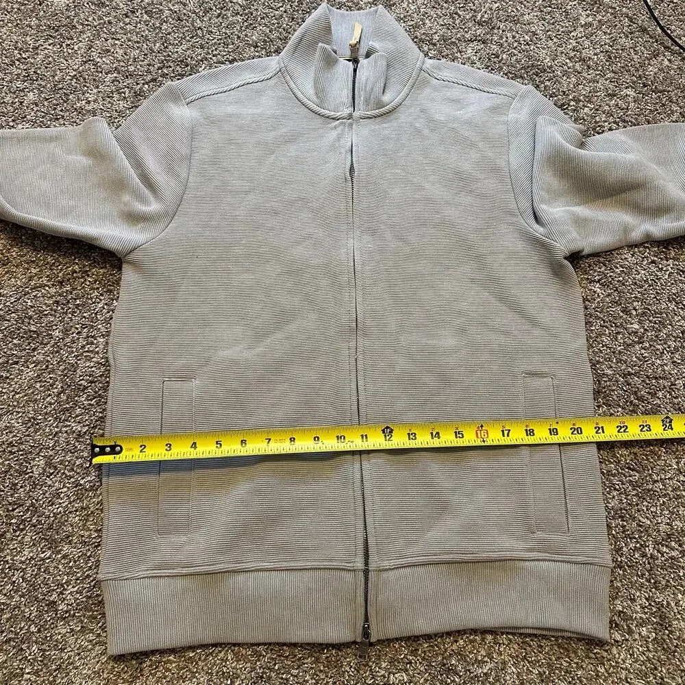 BANANA REPUBLIC Men's Knit Full Zip Jacket Size M In Grey